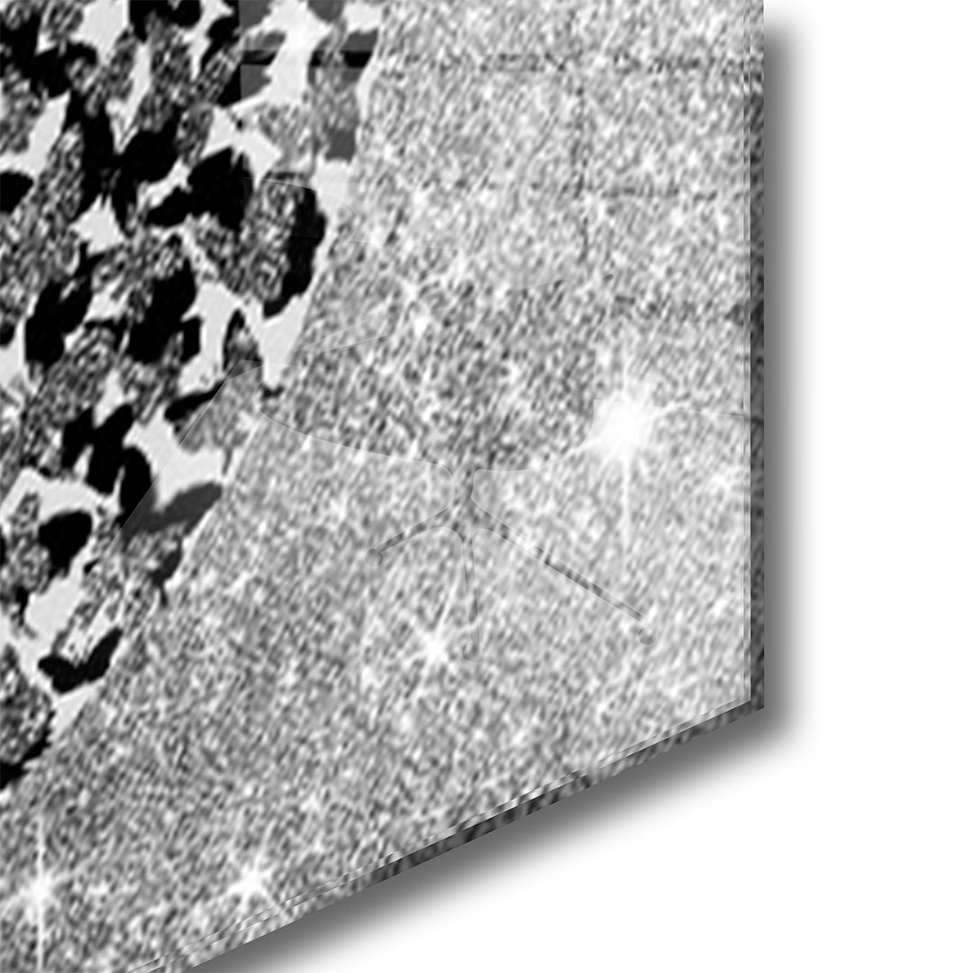 Glitter glamour glasschilderij hoekfoto