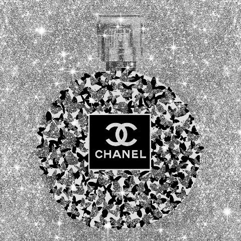 Glitter glamour glasschilderij ontwerp