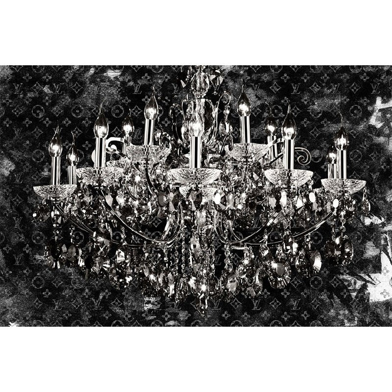 Kroonluchter glasschilderij ontwerp