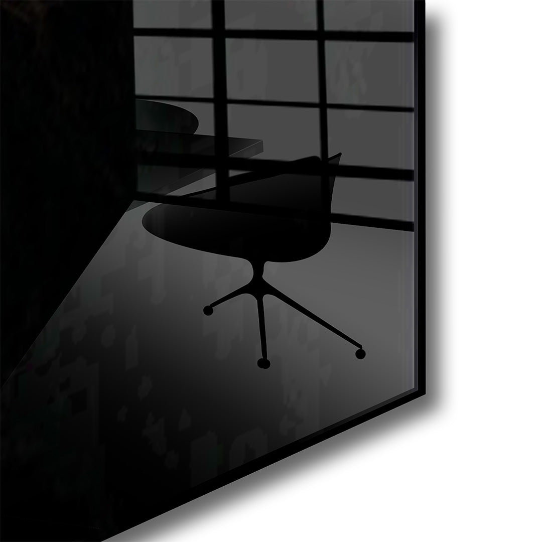 Lion King glasschilderij hoekfoto