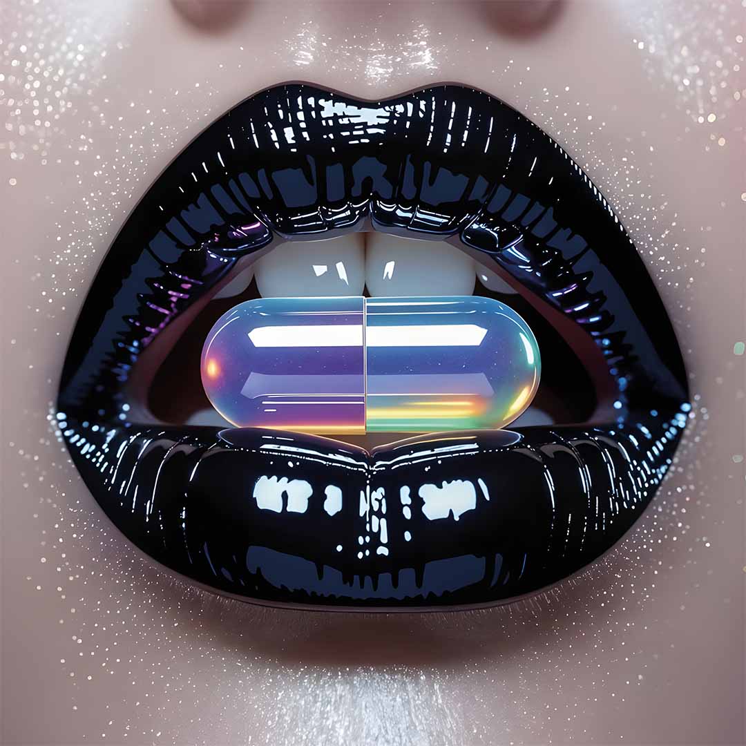 lip dose glasschilderij ontwerp