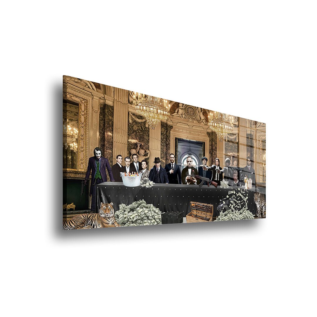 Maffia deluxe glasschilderij zijkant