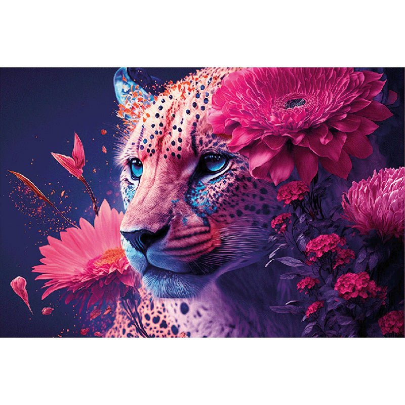 Magische panter glasschilderij ontwerp