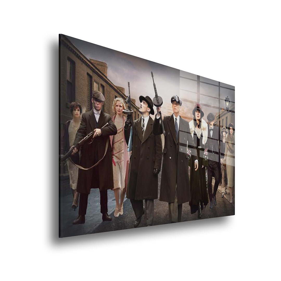 Peaky Blinders glasschilderij zijkant