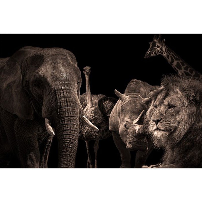Wild life glasschilderij ontwerp