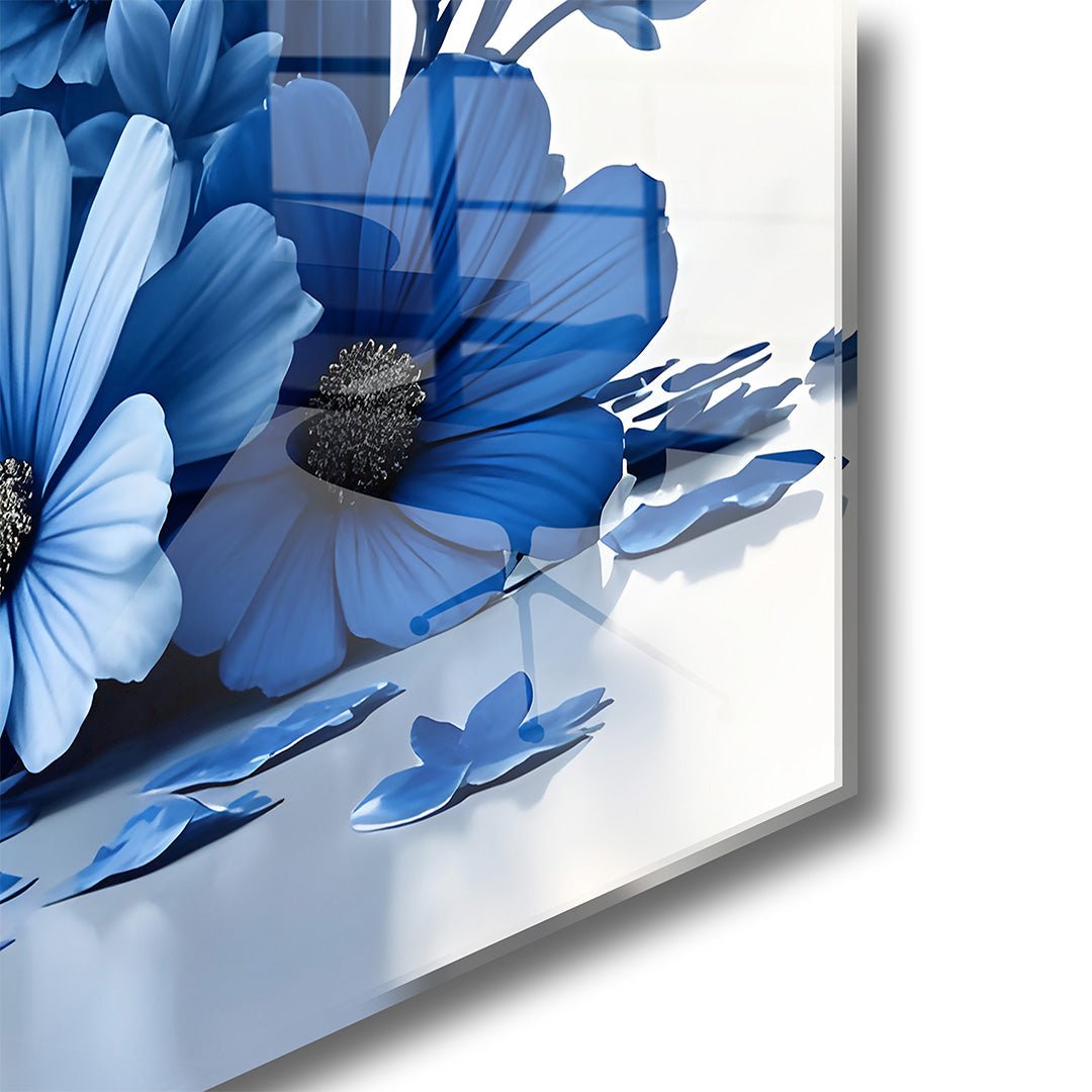 coco chanel delft blauw glasschilderij hoekfoto
