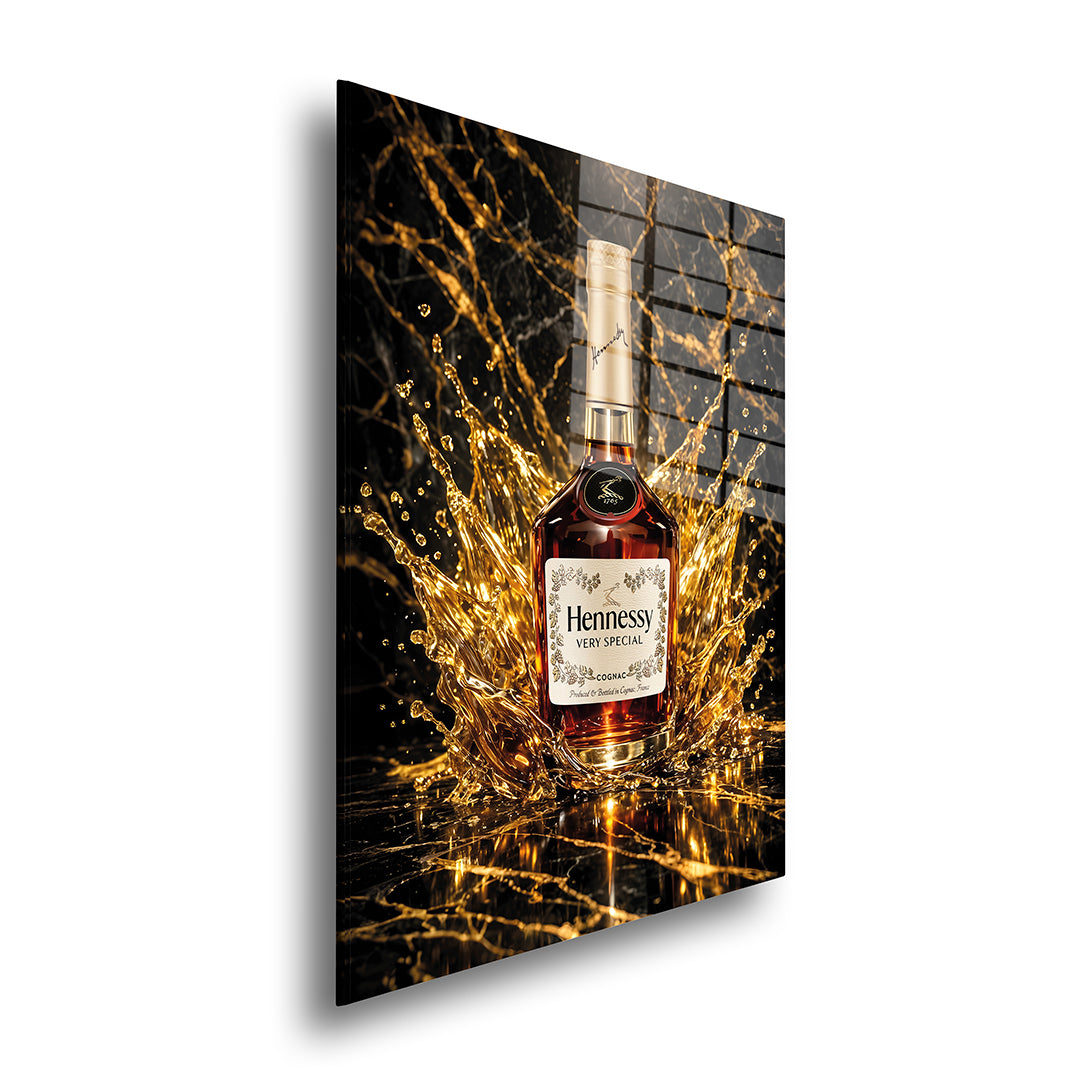 Hennesy Glasschilderij Zijkant