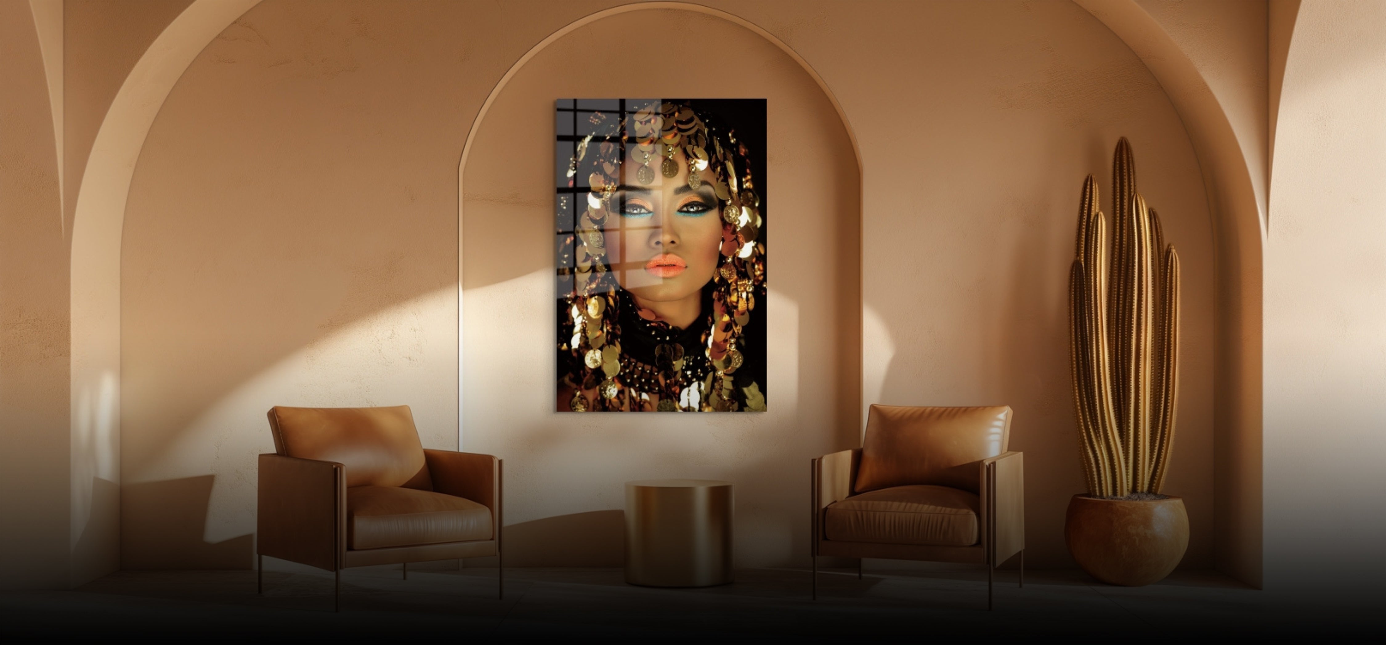 Homepagina banner van Divin Art met moderne kunst.