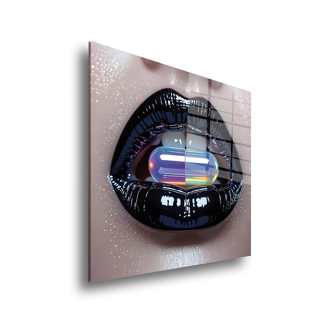 lip dose glasschilderij zijkant