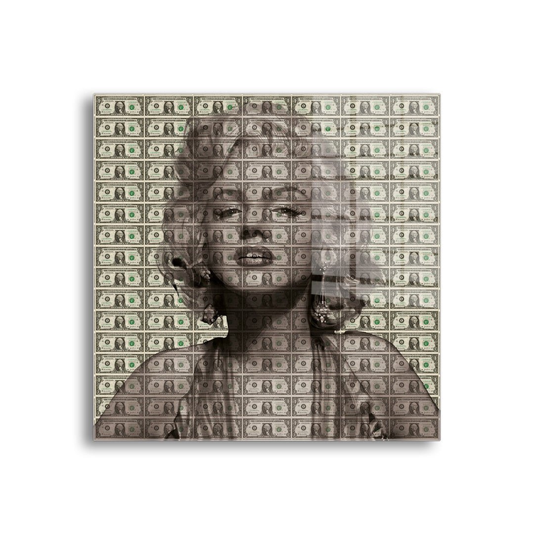 marilyn monroe glasschilderij voorkant
