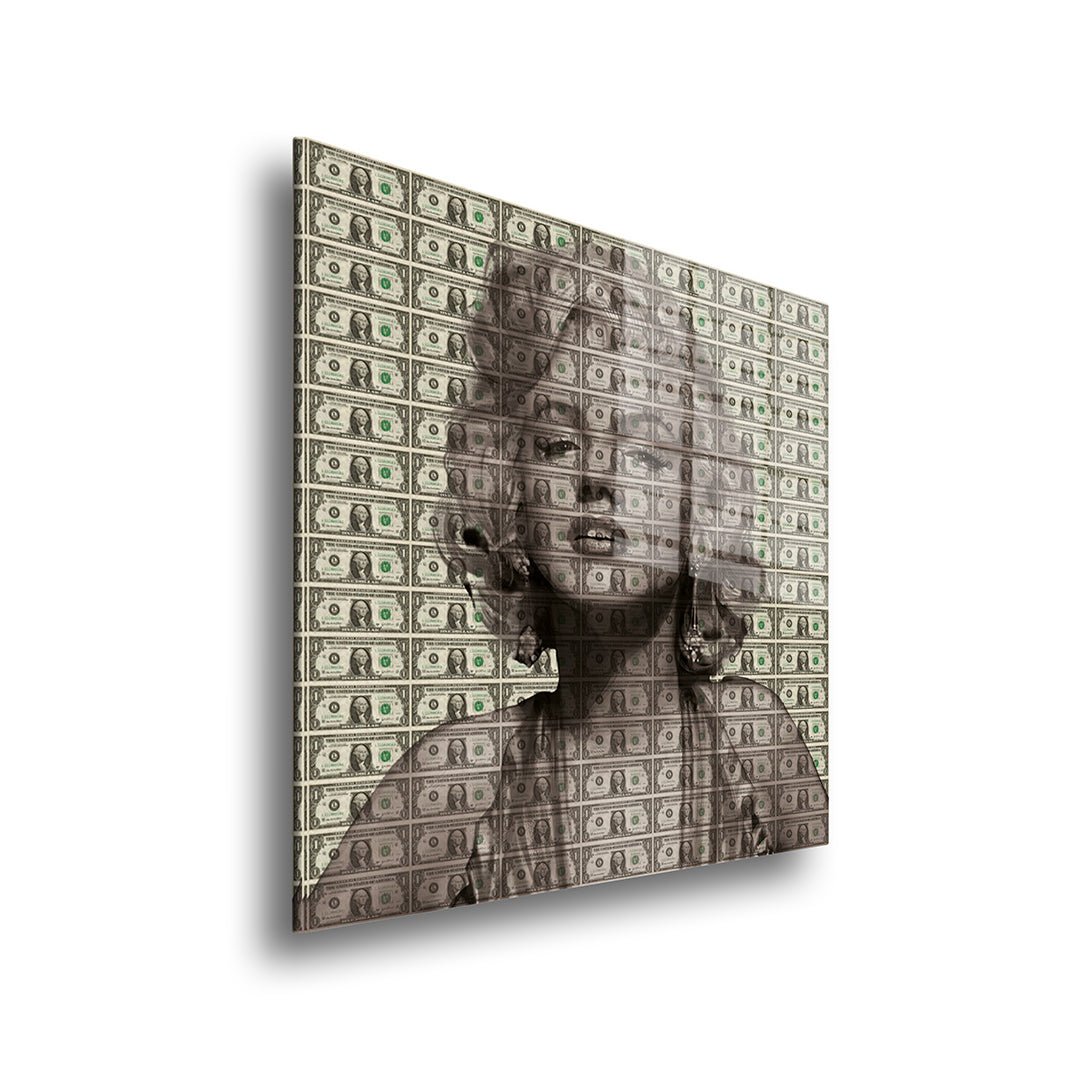 marilyn monroe glasschilderij zijkant